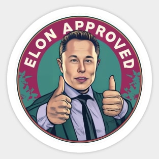 elon approves Sticker